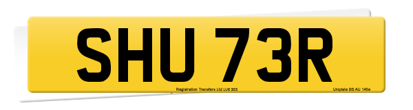 Registration number SHU 73R